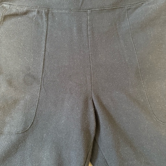 Nordstrom Black Cotton Blend Leggings With Pockets Size L - Picture 5 of 6